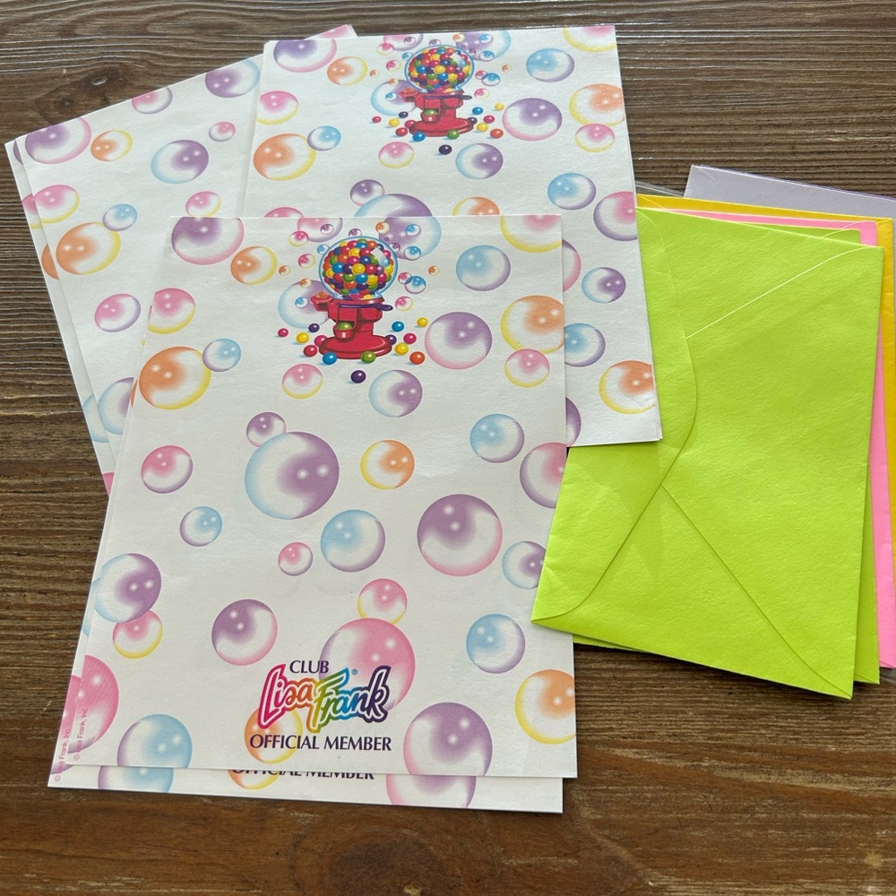 90s Vintage Club Lisa Frank Stationery Paper